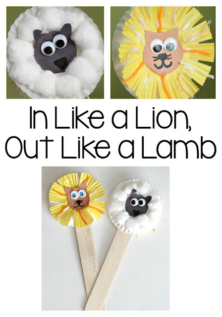 In like a lion, out like a lamb puppet craft photo