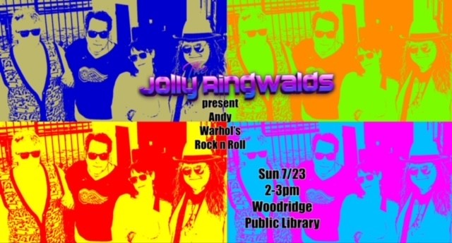 Andy Warhol-like poster of Jolly Ringwalds band