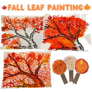 Fall leaves painting
