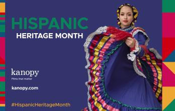 Hispanic Heritage Month Kanopy announcement