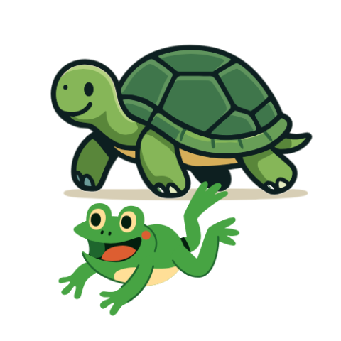 Turtle and frog