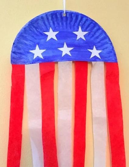 Paper Plate Flag