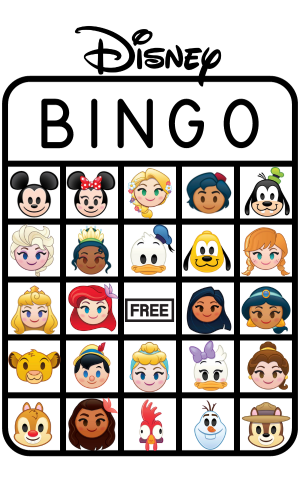 Disney Bingo Card