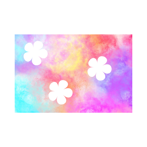 spring paint colors with white flowers on top