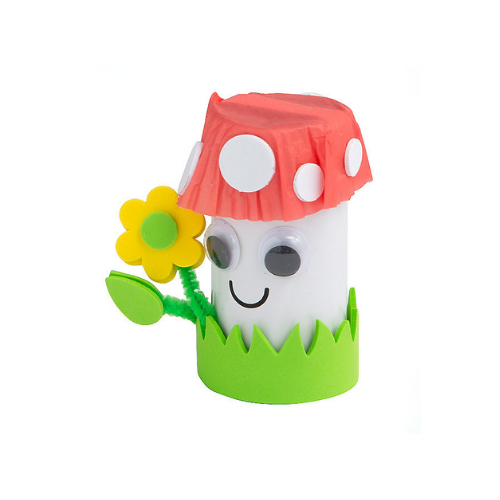 Fun smiling mushroom craft