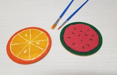 Fruit-slice Coasters