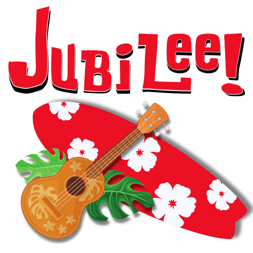 surfboard and ukelele