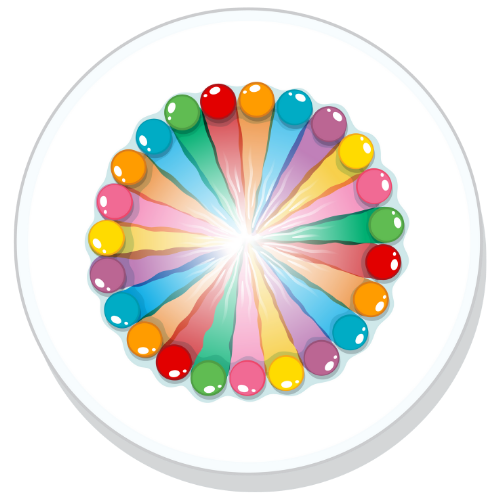 rainbow Skittles experiment